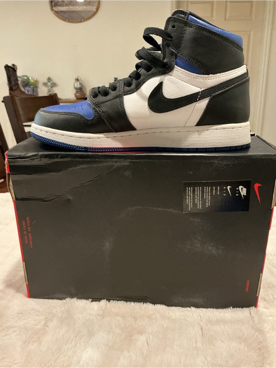 Nike Other - Nike Air Jordan 1 Retro High OG Royal Toe GS Size 5.5Y Black Blue White w/ Box